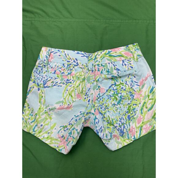 Lilly Pulitzer Callahan Stretch Short in Shell Beach Women's Size 00 EUC - Picture 4 of 7